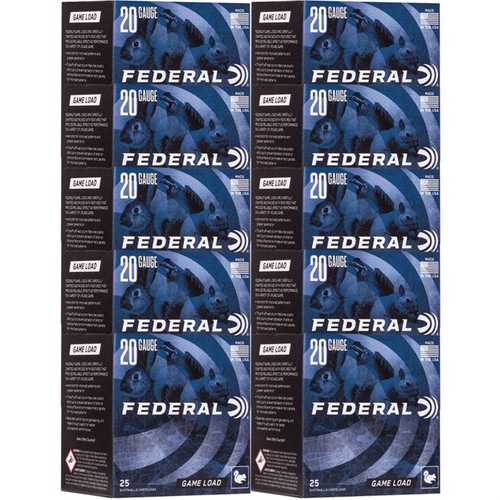 Federal Game-Shok 20 Gauge 2-3/4" #7.5 Shot Upland Load Case of 250