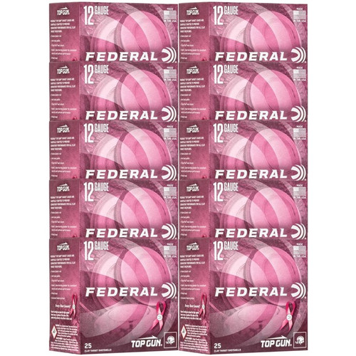 Federal Top Gun Pink Hull 12 Gauge 2-3/4" #8 Shot Target Load Box of 25