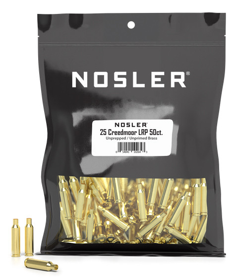 Nosler 25 Creedmoor Brass Bag of 50 (Bulk Packaged)
