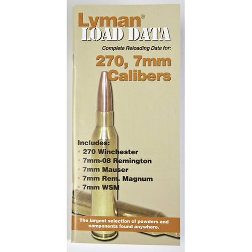 Lyman Load Data Book Rifle 270 Winchester & 7mm Calibers