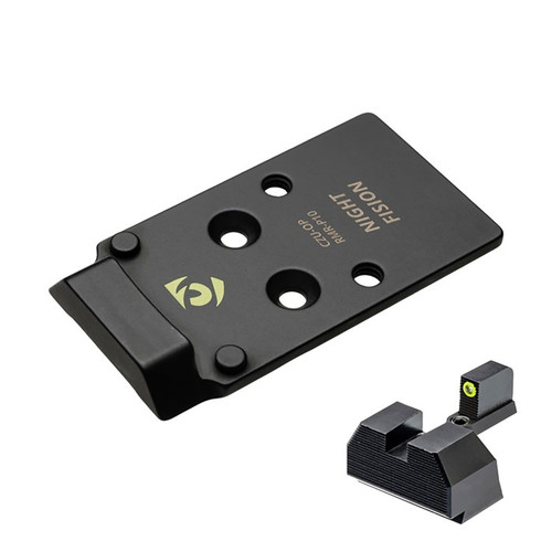 Night Fision CZ P10 Optic Plate RMR/507C Mount with Tritium Front Sight