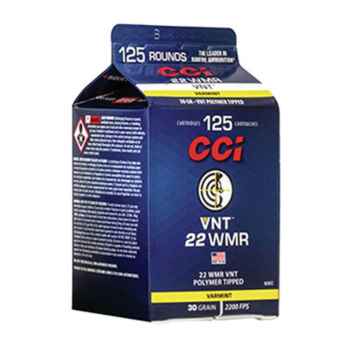 CCI 22 WMR Ammo 30 Grain Polymer Tip Box of 625 Case
