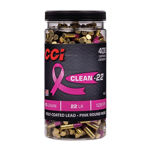 CCI Clean-22 22 Long Rifle Ammo 40 Grain Lead Round Nose Case of 3200
