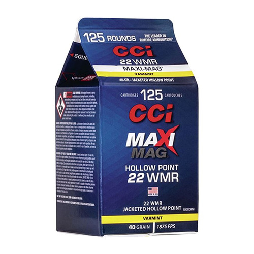 CCI Gold Dot 22 WMR Ammo 40 Grain Jacketed Hollow Point Box of 625 Bulk