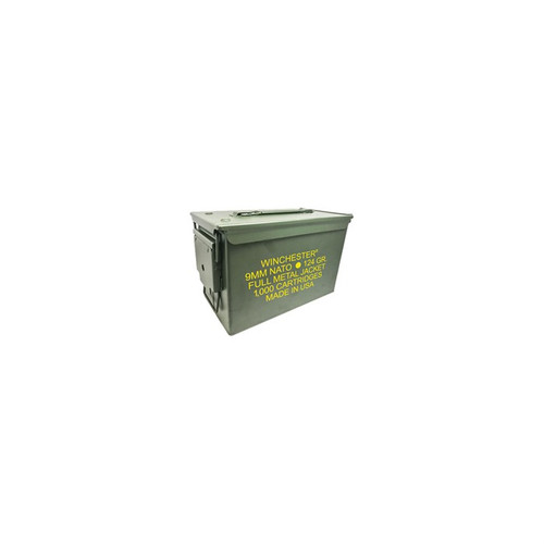 Winchester USA 9mm Luger Ammo 124 Grain Full Metal Jacket Box of 1000 Bulk