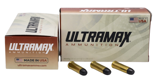 Ultramax 45 Colt Ammo 200 Grain Plated Flat Point Box of 50
