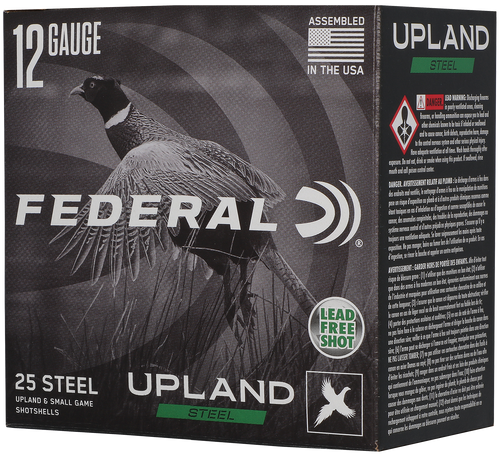 Federal Upland Steel 12 Gauge 2-3/4" #5 Shot Steel Load Box of 25