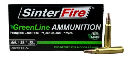 Sinterfire SF22355GL-C 223 Remington Ammo 55 Grain Lead Free Frangible Box of 50