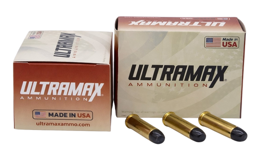 Ultramax Ammunition 38 Special Ammo 158 Grain Plated Flat Point Box of 20