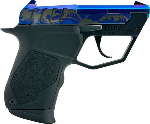 Taurus 22TUC 22 LR 2.9" Black/PVD Blue Waves 8+1