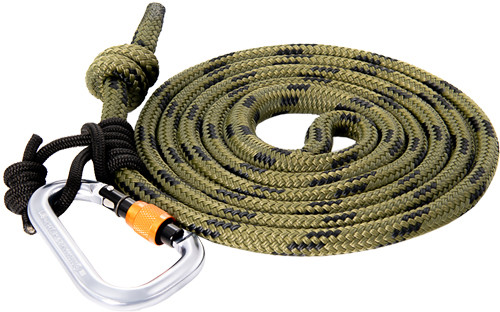 Tethrd 11mm Lineman Belt with 2 Carabiners & Prusik Cord