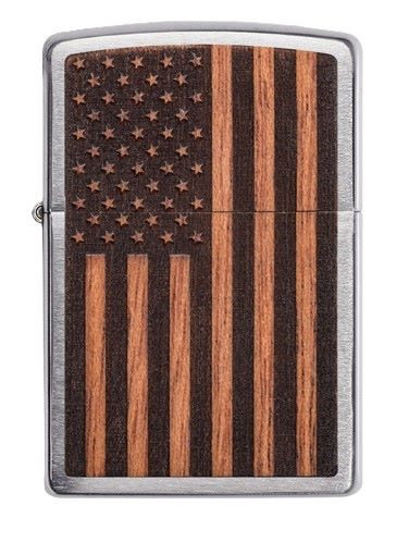 Zippo Woodchuck American Flag Windproof Lighter