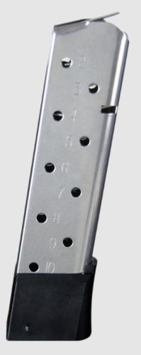 Check Mate Industries 1911 Full Size Magazine 45 ACP Stainless Steel 10 Round