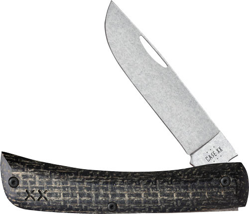 Case Knives Crossroads Series Sod Buster Jr Black Burlap Laminate