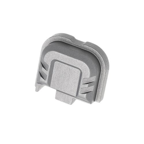 Tyrant CNC Slide Cover Plate Chevron Design Glock 43X/48 Grey Aluminum