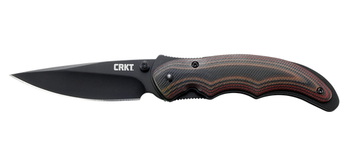 CRKT Endorser Fixed Blade Knife 3.18 Inch Drop Point Black