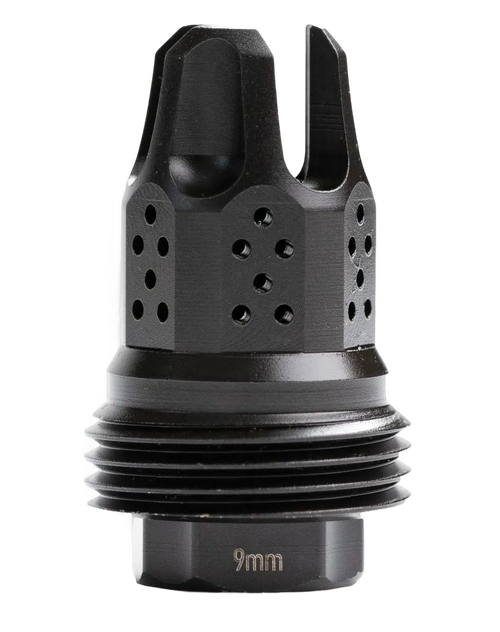JK Armament War Eagle Compensator Flash Hider Black Nitride 1/2x28 9mm