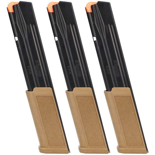 Sig Sauer P250/P320 Full Size Extended Magazine 9mm Luger 30-Round Coyote 3-Pack