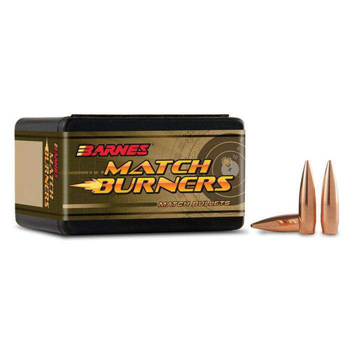 Barnes Match Burners 6.5 Creedmoor Bullets 120 Grain Boat Tail Match Box of 100