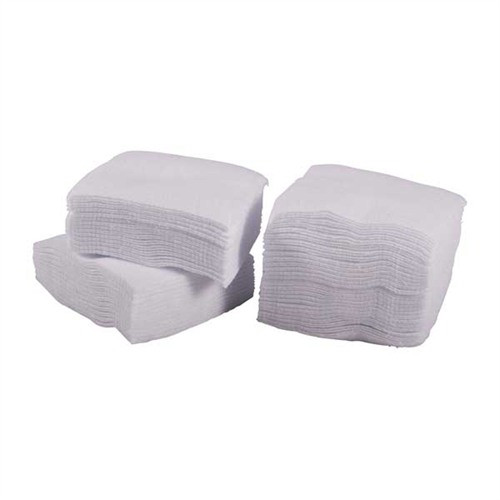 Brownells Square Cotton Flannel Cleaning Patches 3" 16/12 Gauge 100 Pack