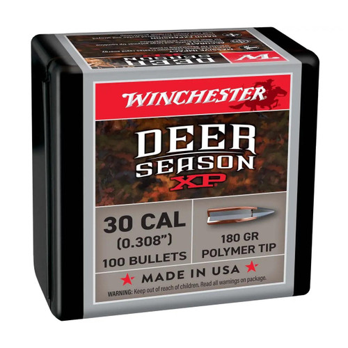 Winchester 30 Caliber 180 Grain Deer Season XP Polymer Tip Box of 100