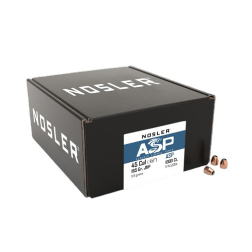 Nosler 45 Caliber 185 Grain Jacketed Hollow Point Box of 1000