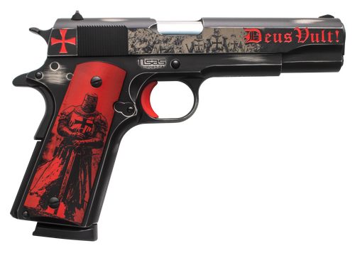 Tisas Arms 1911 Crusader 45 ACP 5" Distressed Graphite Cerakote 7+1