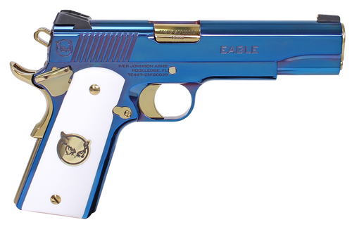 Iver Johnson Eagle Ultramarine G2 45 ACP 5" Polished Blue PVD 8+1