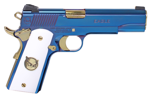 Iver Johnson Eagle Ultramarine G2 45 ACP 5" Polished Blue PVD 8+1