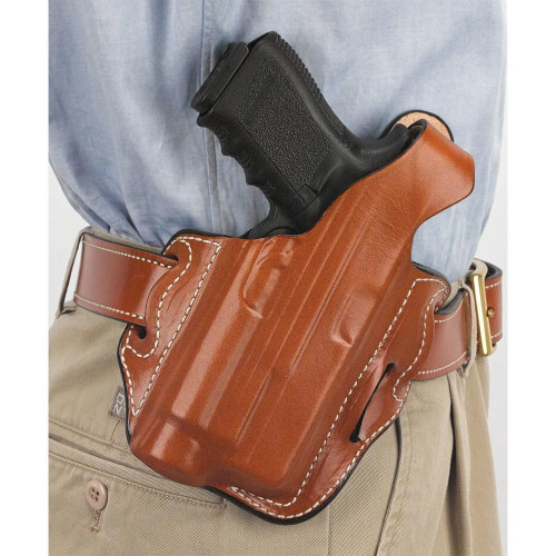 DeSantis Gunhide Tac-Lite OWB Holster Right Hand Glock 17, 22 with TLR-1 Leather Tan