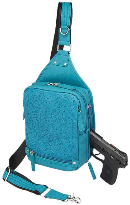 GTM Mini Sling Cowhide Turquoise
