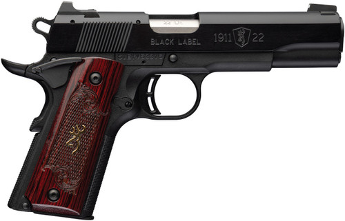 Browning 1911-22 Black Label Medallion 22 LR 4.25" Matte Black 10+1