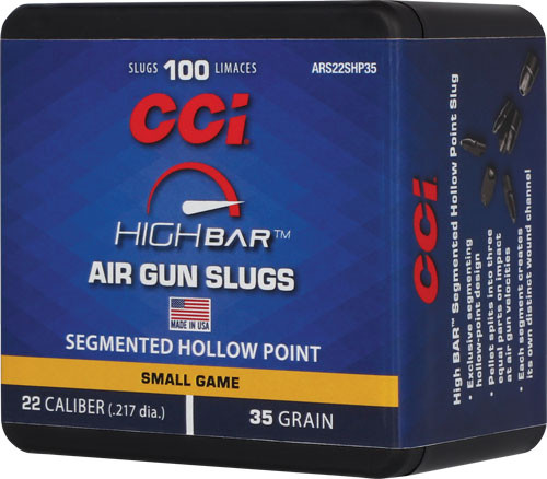 CCI High Bar Air Pellets 22 Caliber 35 Grain Hollow Point