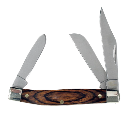 Ruko RUK0071-CS 440A Stainless Steel Folding Knife 3-5/16" Pakawood Handle