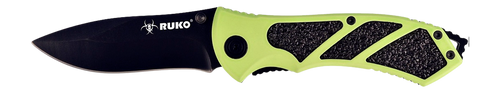 RUKO RUK0061HG 440A 3-1/4" HiViz Green Folding Knife