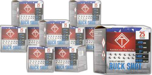 ATI Ammunition Buck Shot 410 Gauge 2.5" 1/3 oz 250 Rounds