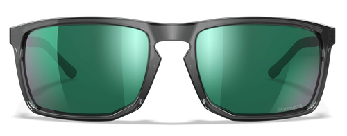 Wiley X AXE Captivate Green Mirror/Charcoal Grey Shooting Glasses