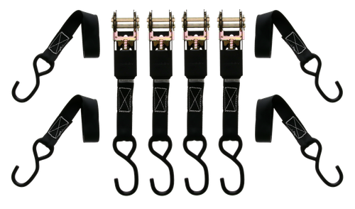 Muddy Standard Duty Ratchet Straps 1" x 10' 4-Pack
