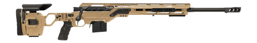 Cadex CDX-MC Kraken 6.5 Creedmoor 24" Black DLC Threaded Barrel Hybrid Tan Adjustable Folding Stock