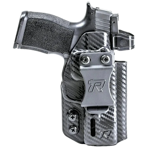 Rounded Gear RGDRUIDSFAHELLCATCF Druid IWB/OWB Holster Black Carbon Fiber Kydex Springfield Hellcat Ambidextrous