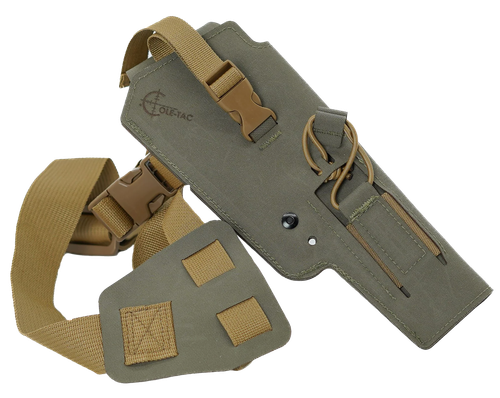 Cole-Tac VW114 Varmint Wrangler Suppressed .22 Pistol Holster Ranger Green Right Hand