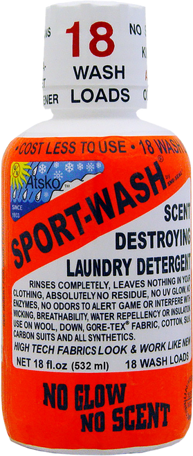 Atsko Sport Wash Residue-Free Laundry Detergent 18oz 18 Loads