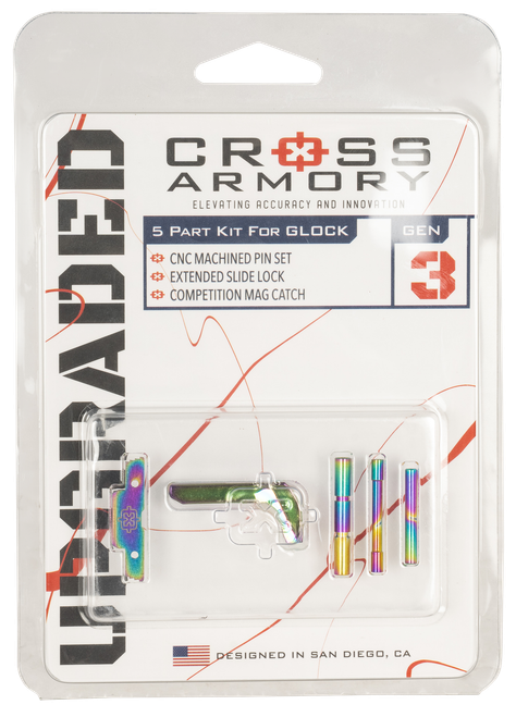 Cross Armory 3-Piece Upgrade Kit for P80 Gen 1-3 Rainbow