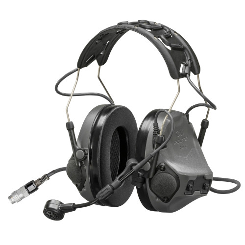 3M Peltor ComTac VIII Hearing Defender Electronic Earmuff - Gray