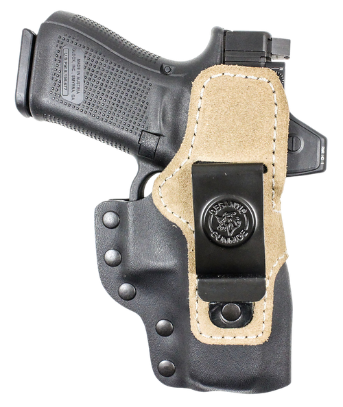 DeSantis HyEye Hybrid IWB Holster Glock 19/23/32/45/19X/19 Gen 5 Ambidextrous Black Kydex