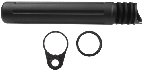 Primary Weapons Systems Enhanced Pistol Buffer Tube with Ratchet Lock Castle Nut & End Plate Set