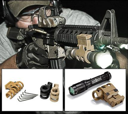 Viking Tactics VTAC Weapons Light Picatinny Rail Mount Coyote