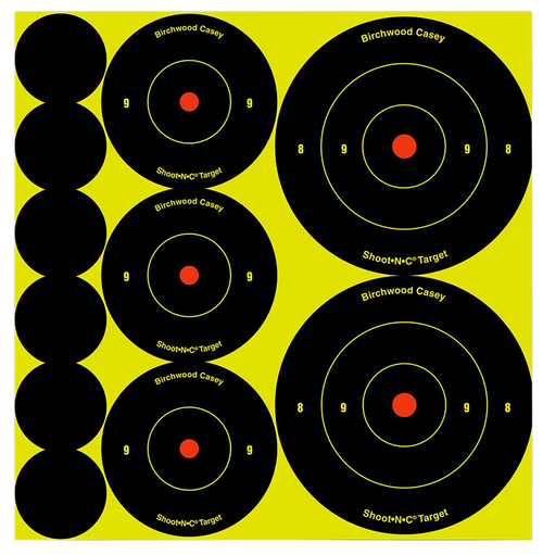 Birchwood Casey Shoot N C Targets 1 2 3 Inch Assortment 10 Pack