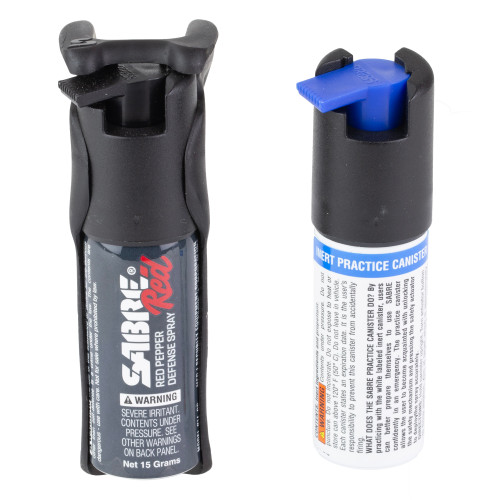 Sabre Quick Grip Pepper Spray New User Kit 0.54oz Black