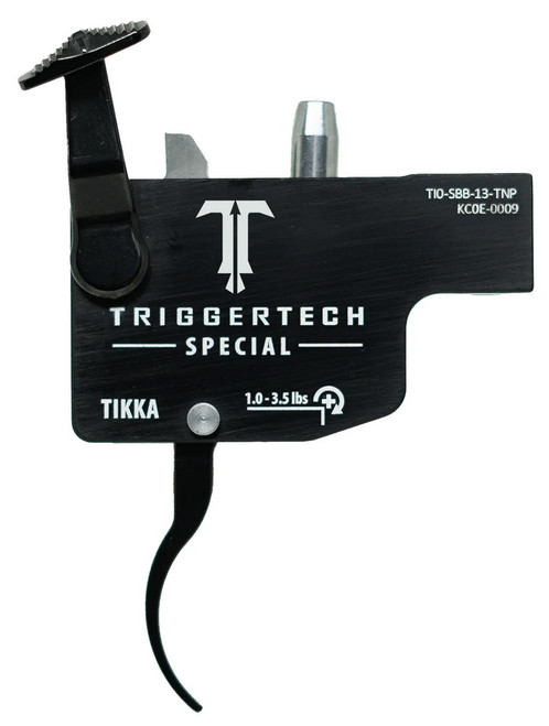 TriggerTech Special Tikka Rifle Trigger 1-3.5 lbs Curved Black Right Hand